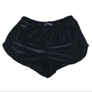 Brandy Black Velvet Shorts (ON HOLD)